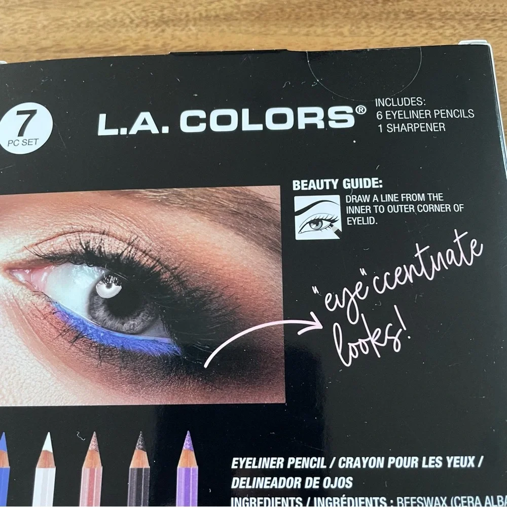 NIP L.A. Colors 7 piece eyeliner set